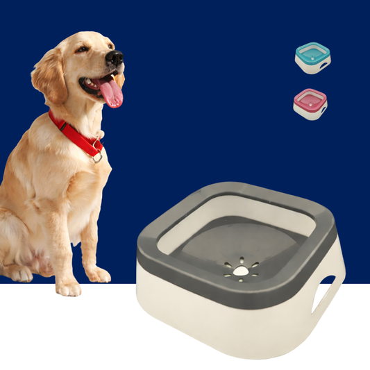 Anti-Splash Dog Water Bowl 1L – Large Non Spill Water Bowl for Dogs