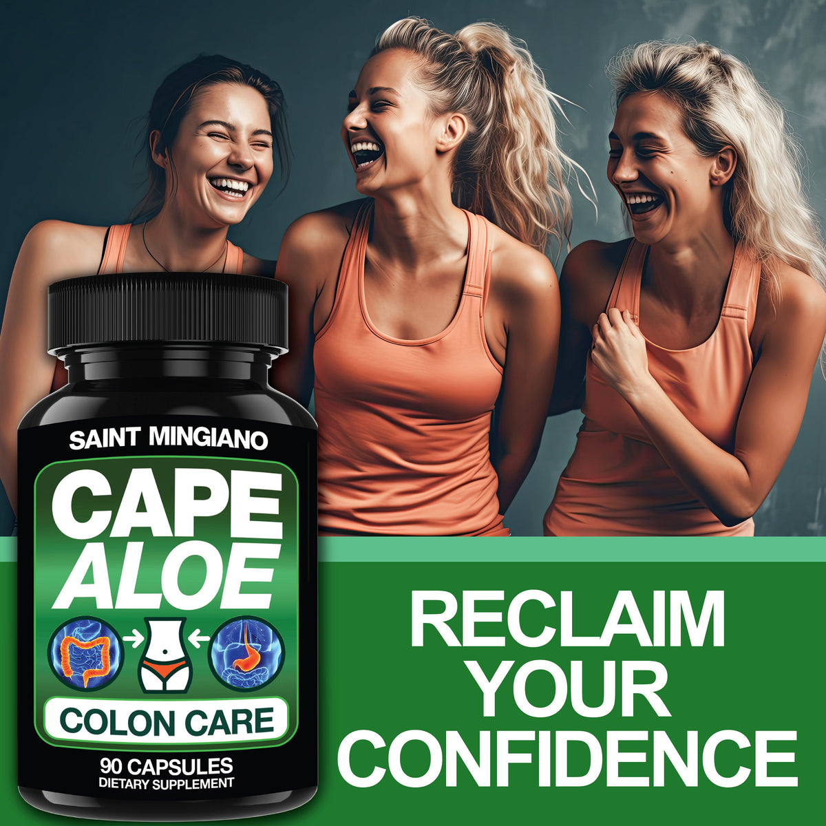 Cape Aloe Colon Cleanse, Detox & Flush - 90 Capsules. Gentle Constipation Relief