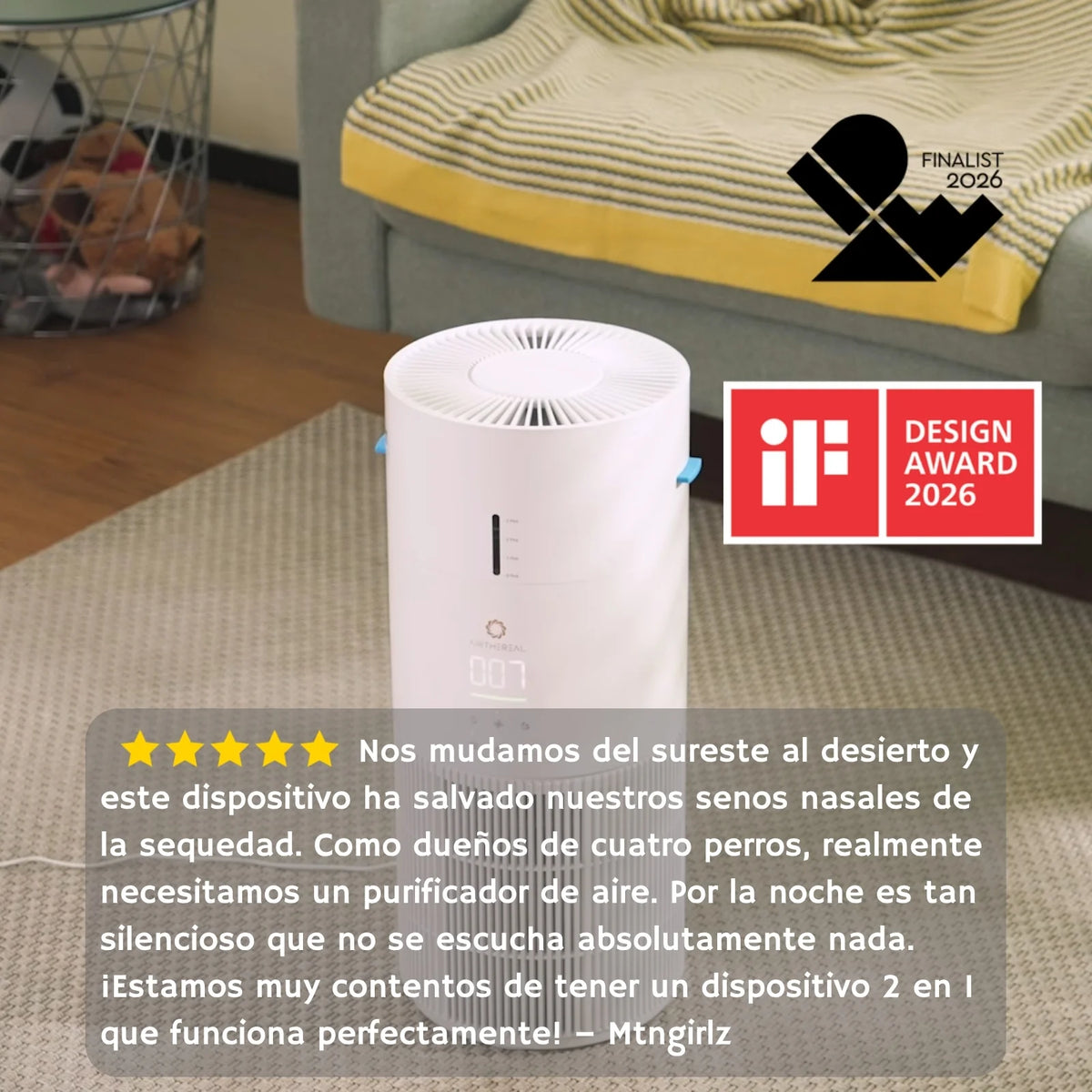 Ethereal Rain AEH300 Air Purifier & Humidifier Combo - European version