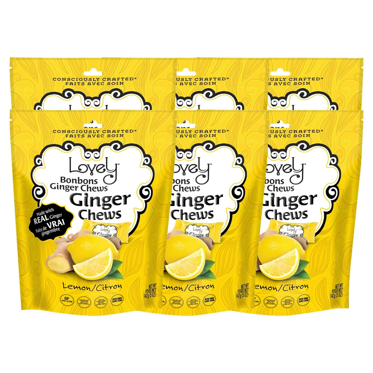 Lemon Ginger Chews