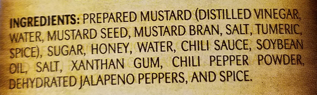 JR's Main Event Mustard