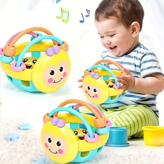 Baby Catch Ball Rattle – Bendy Sensory Toy for Infants