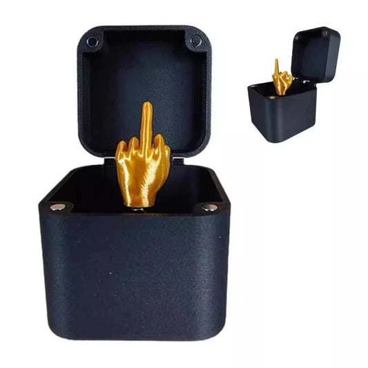 Middle Finger In A Box Out Of The Box Pop-up Middle Finger Gift Box Christmas Gift Boxs Novelty Creative Decor Gifts For Men Kid