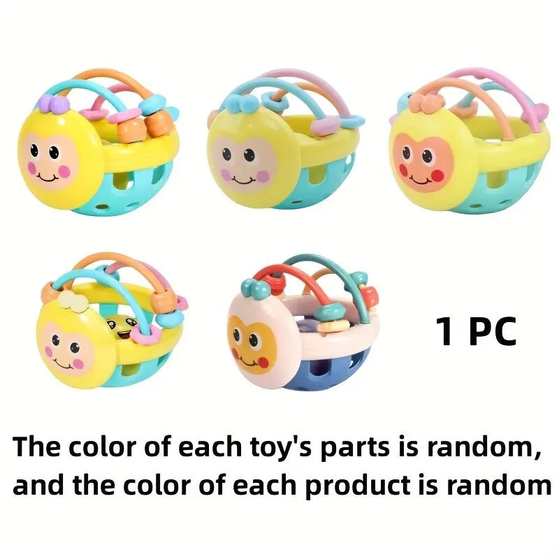 Baby Catch Ball Rattle – Bendy Sensory Toy for Infants