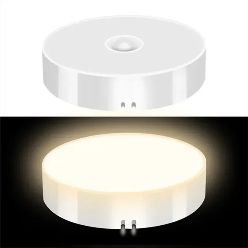 LED Motion Sensor Night Light USB Rechargeable Night Lamp For Kitchen Cabinet Wardrobe Lamp Staircase Wireless LED Closet Light