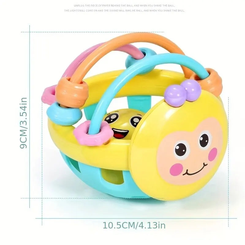 Baby Catch Ball Rattle – Bendy Sensory Toy for Infants