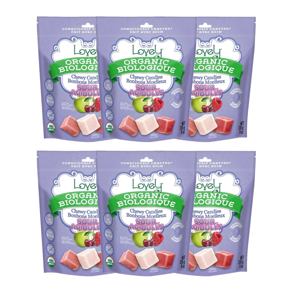 Organic Sour Chewy Candies