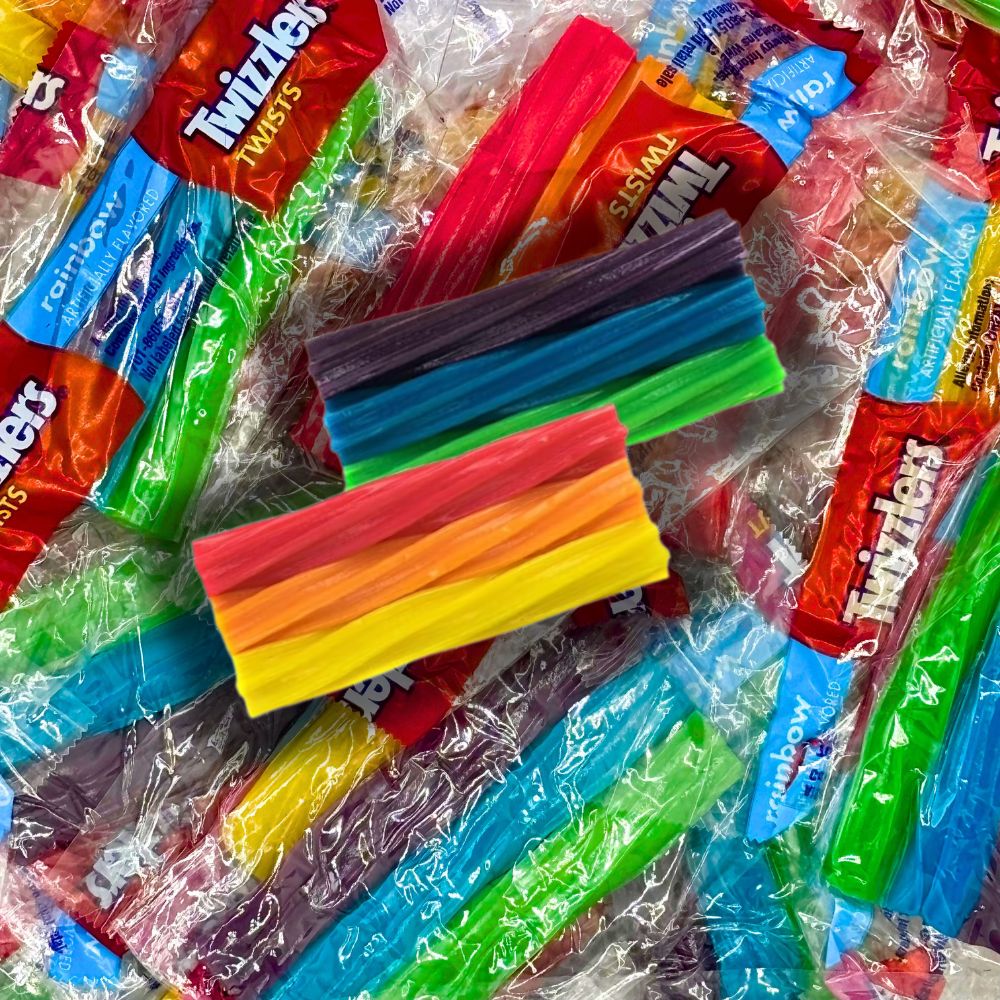 Twizzlers Rainbow Twists – Individually Wrapped – Bulk Value Bag