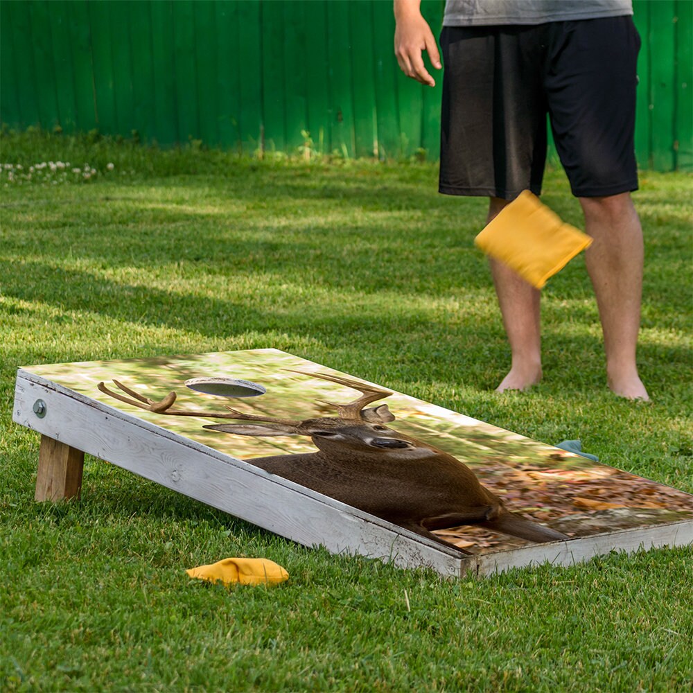 Deer In The Woods - Cornhole Board Wrap - Set of 2