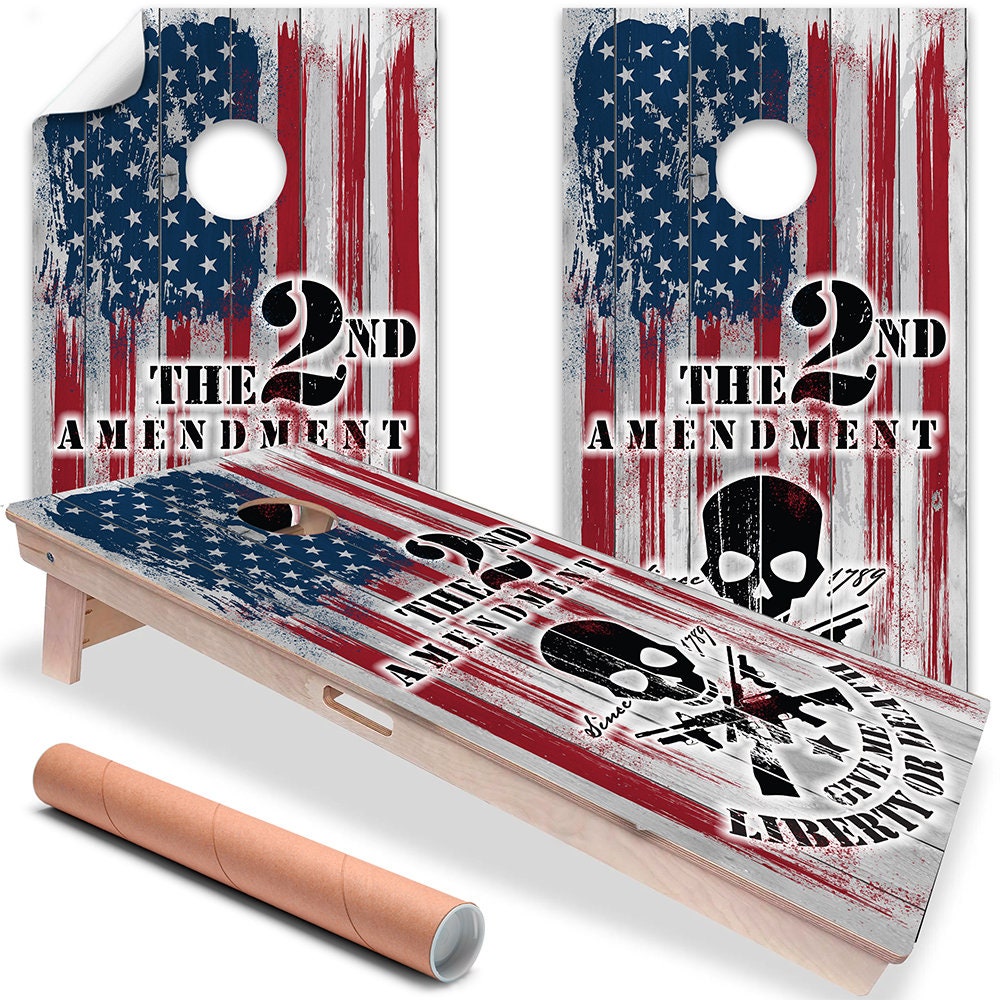 2nd Amendment - Cornhole Board Wrap - Set of 2