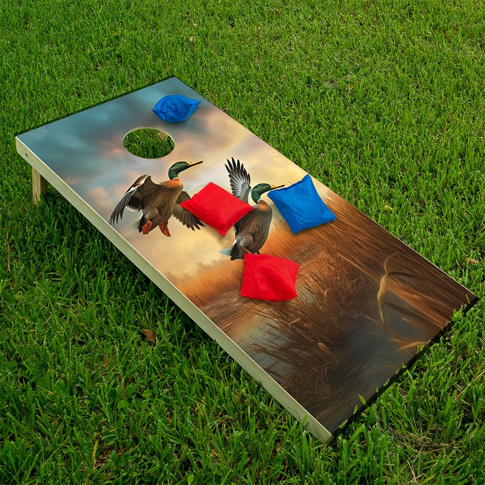 Duck Hunting - Cornhole Board Wrap - Set of 2