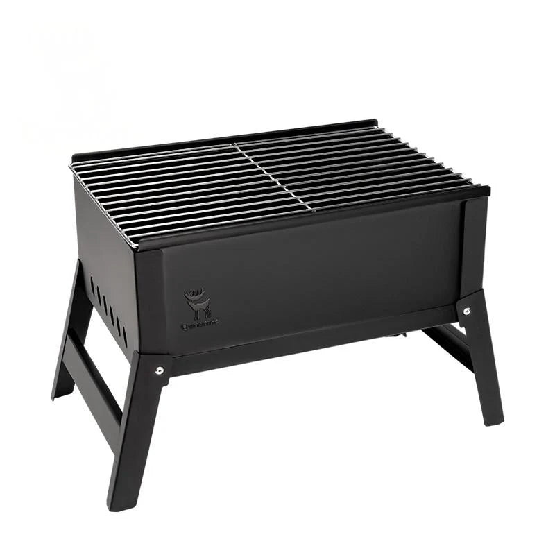 Foldable BBQ Grill with Durable Chrome-Plated Net and Ventilation